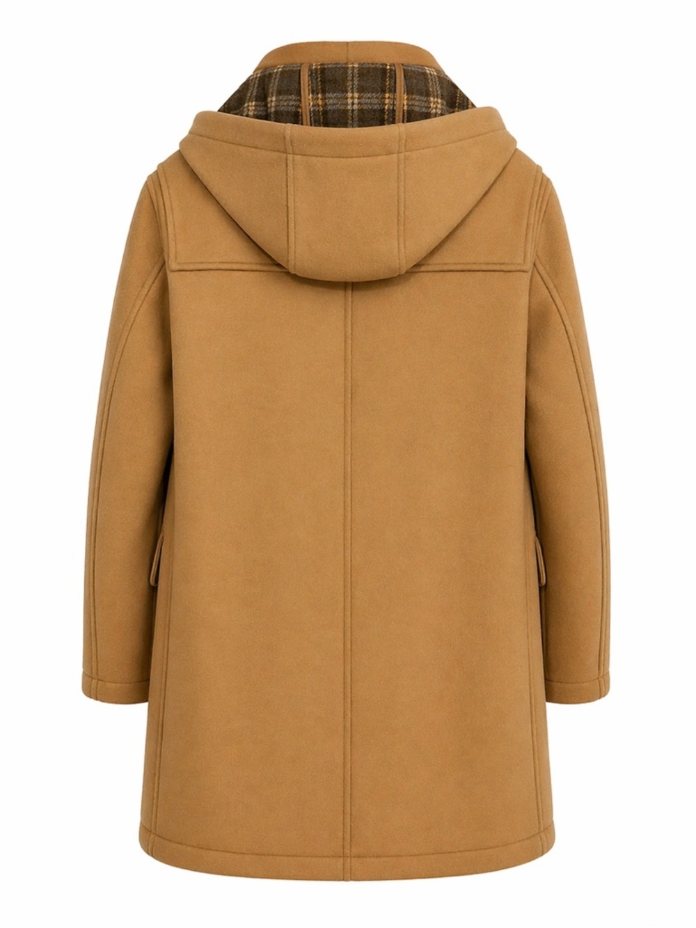 Brooks Brothers Camel Wool Duffle Coat M Hooded Toggle Winter Jacket NWOT - Picture 3 of 12